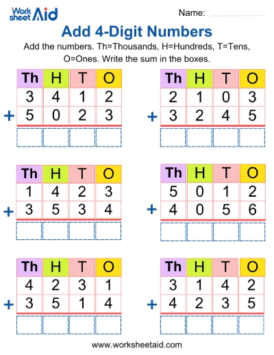 Add Two 4-Digit Numbers