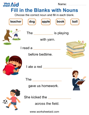 Fill Blanks with Nouns