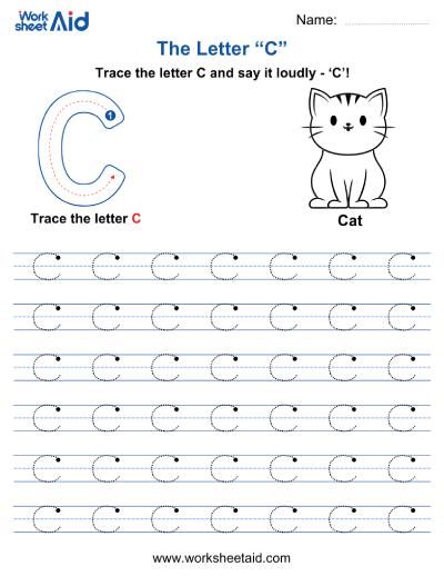 Letter C Worksheets Preschool