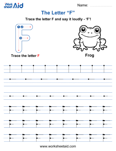 Letter F Worksheets Preschool