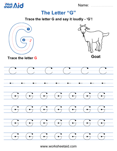 Letter G Worksheets Preschool