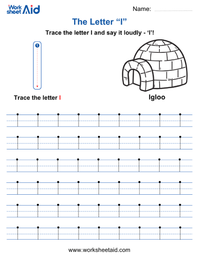 Letter I Worksheets Preschool