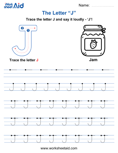 Letter J Worksheets Preschool