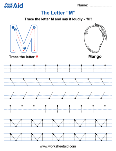 Letter M Worksheets Preschool