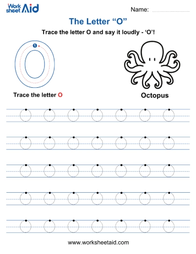 Letter O Worksheets Preschool