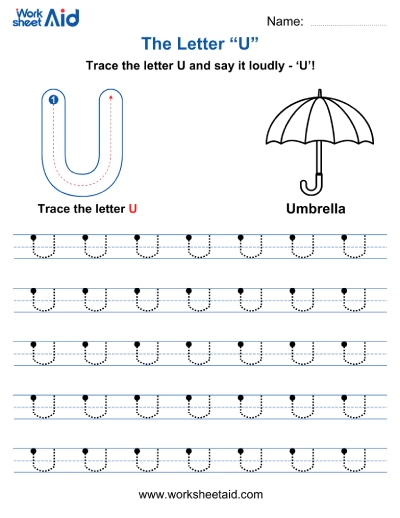 Letter U Worksheets Preschool