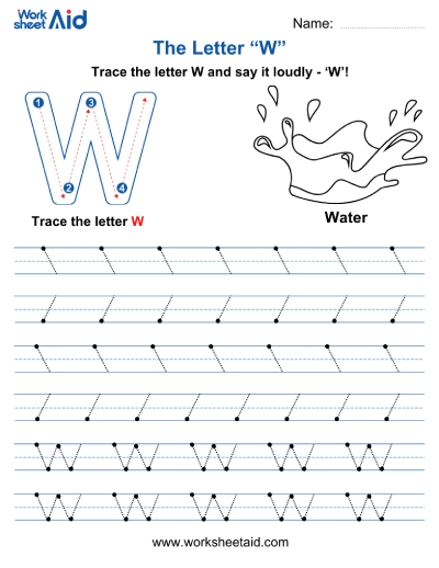 Letter W Worksheets Preschool