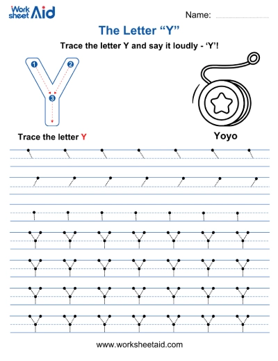 Letter Y Worksheets Preschool