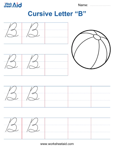 cursive letter b