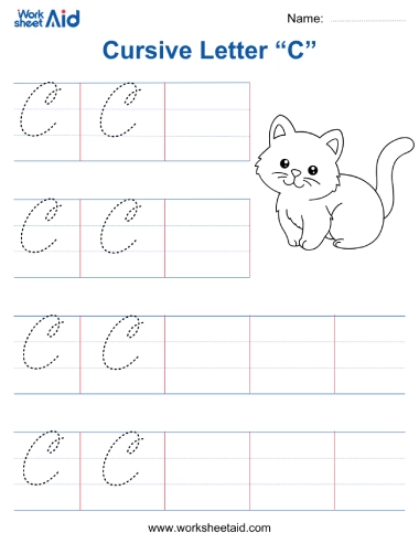 cursive letter c