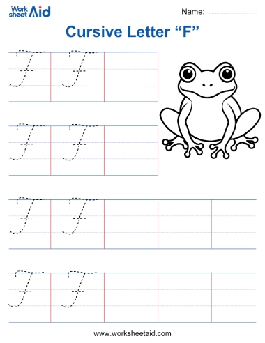 cursive letter f