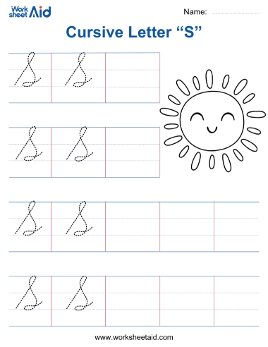 cursive letter s