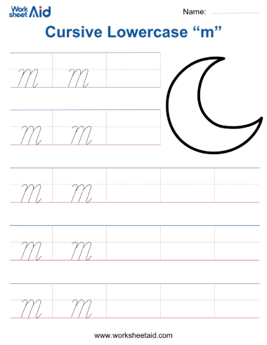 cursive lowercase m