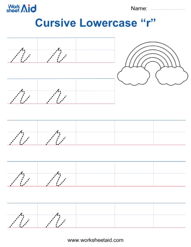 cursive lowercase r