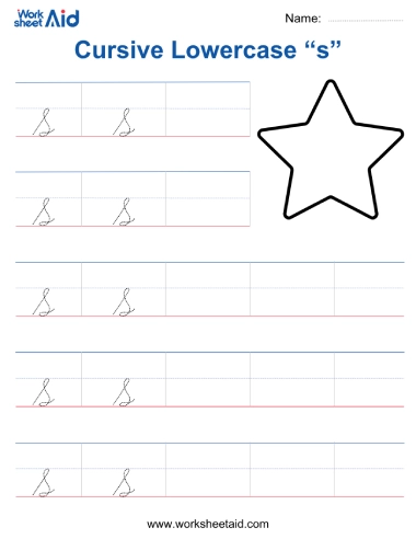 cursive lowercase s