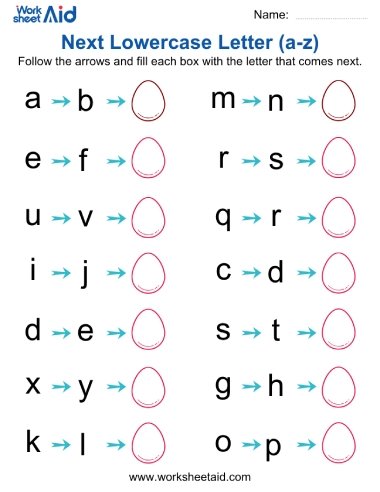 Missing Forward Lowercase Letter
